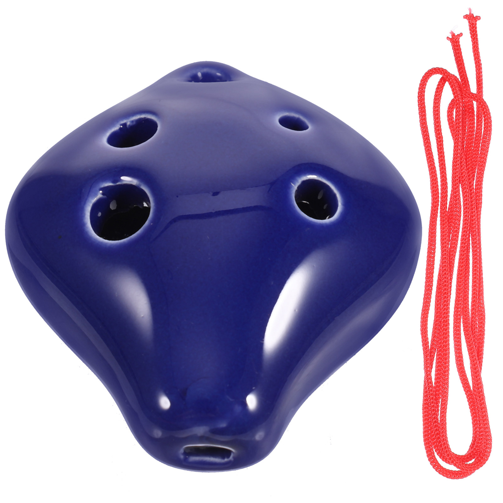 Ocarina Ceramic - Kompakt, Küçük, Seramik, 6 Delikli Ocarina,