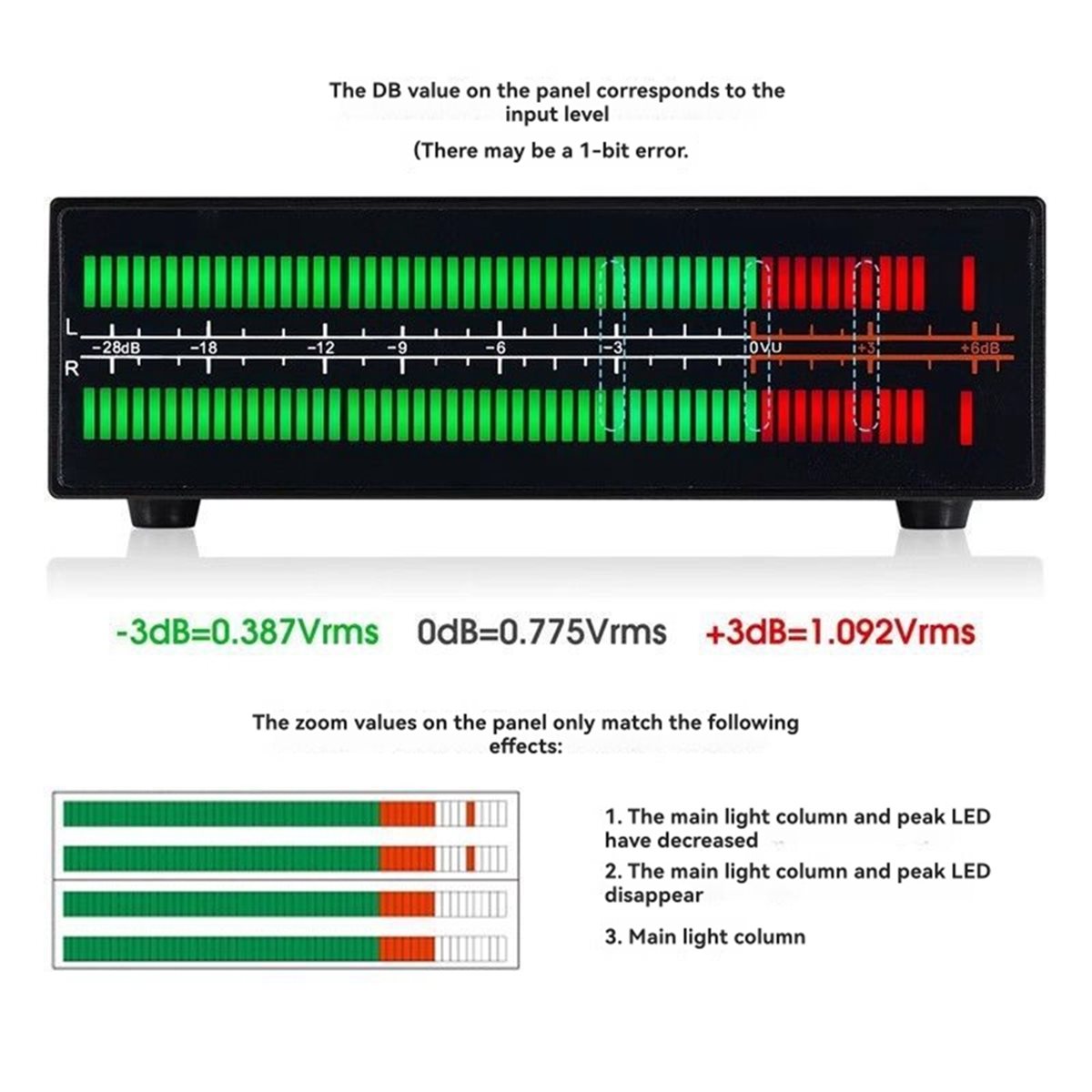 Music Audio Pro - A40I VU56-PRO Çift Kanallı Müzik Spektrum