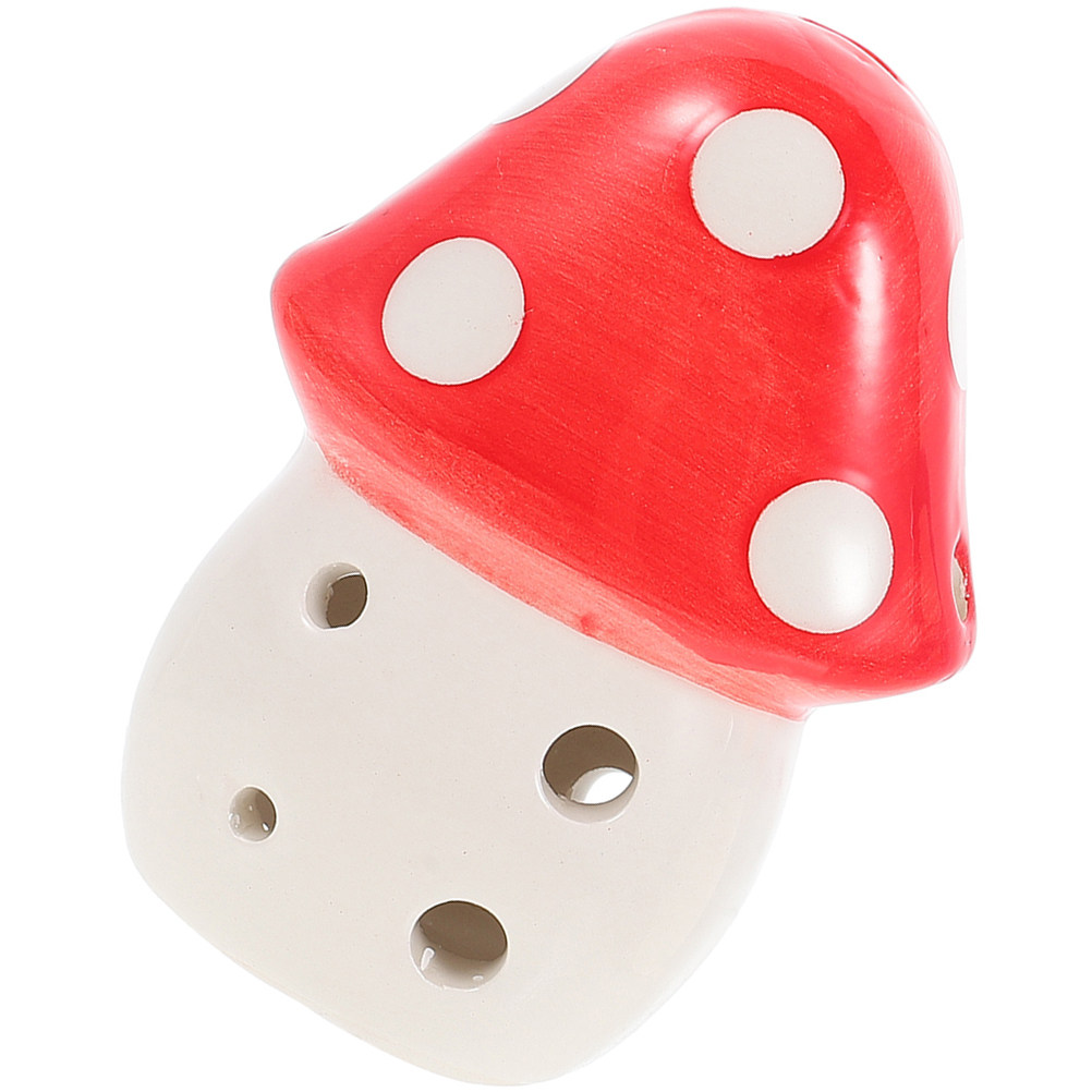 Ocarina Ceramic - 6 Delikli Seramik Ocarina, Mantar Şeklinde,