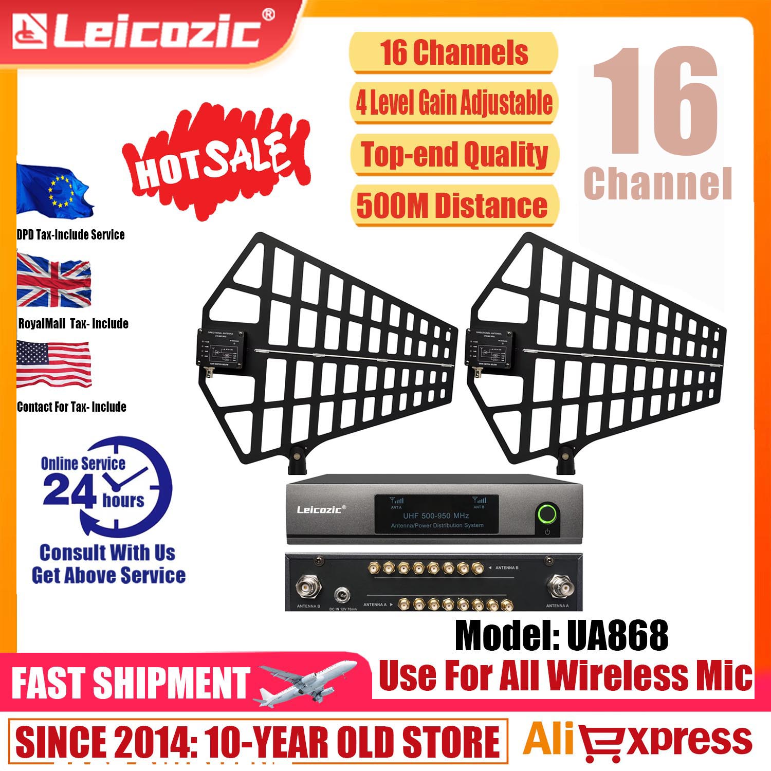 Music Audio Pro - Leicozic 8 kanal anten dağıtım sistemi
