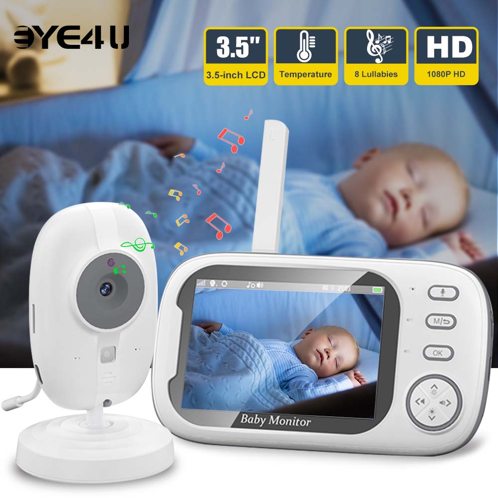 Audio Music Kids - 3.5'' Video bebek izleme monitörü 2.4G