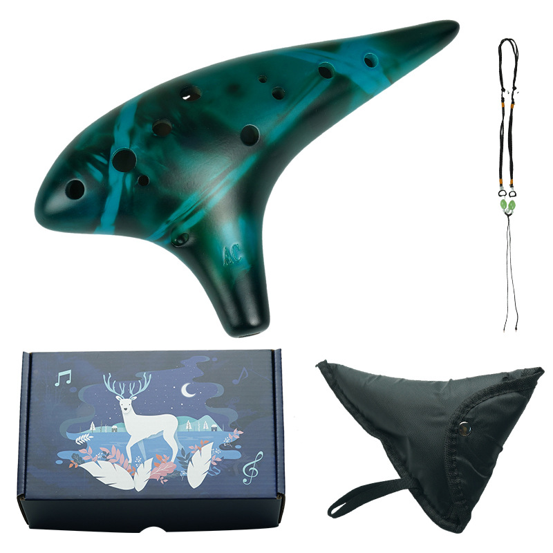 Ocarina Ceramic - Yeni Başlayanlar İçin 12 Delikli Seramik