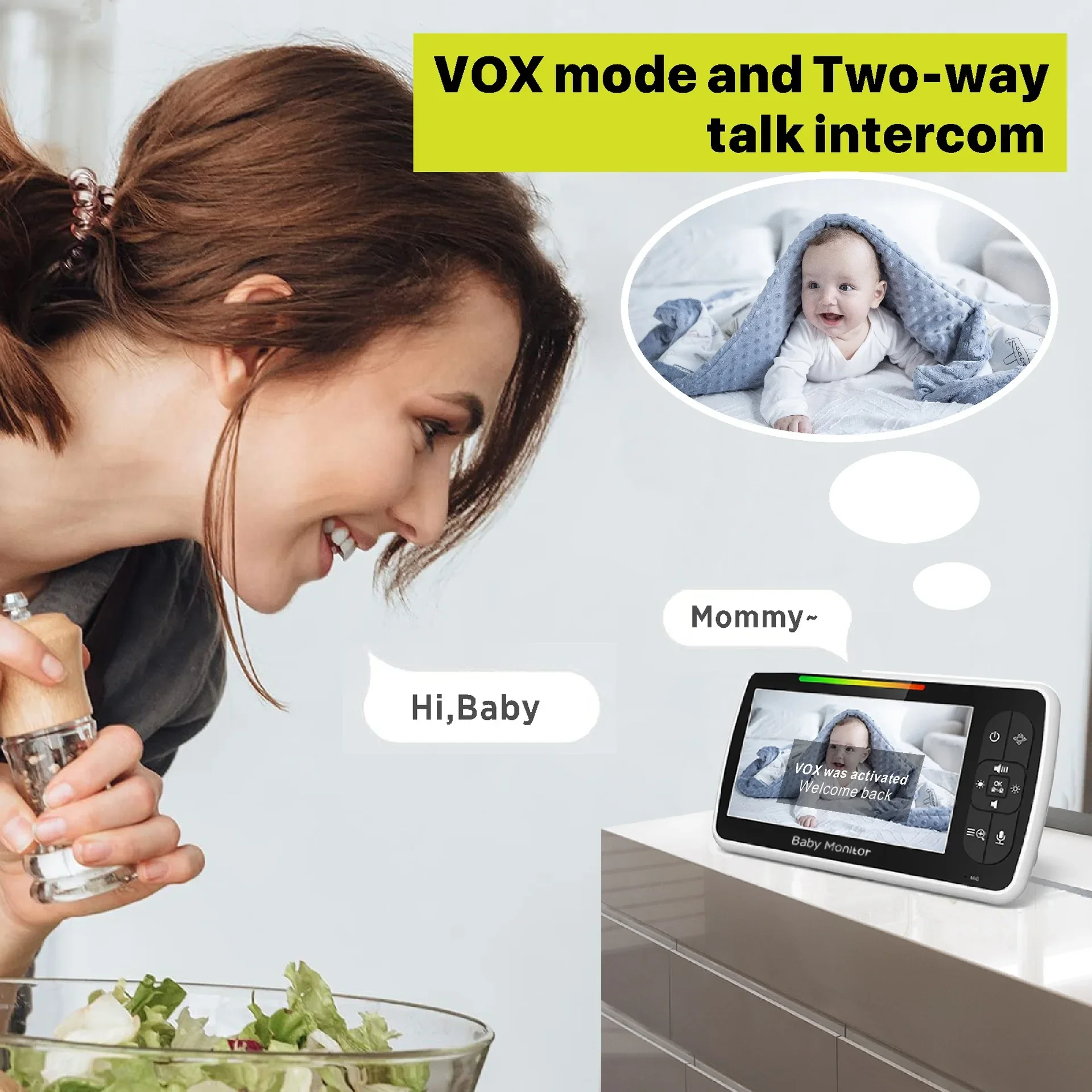5.0 inç Video Bebek Monitörü,  - Audio Music Kids incelemesi ve fiyatı