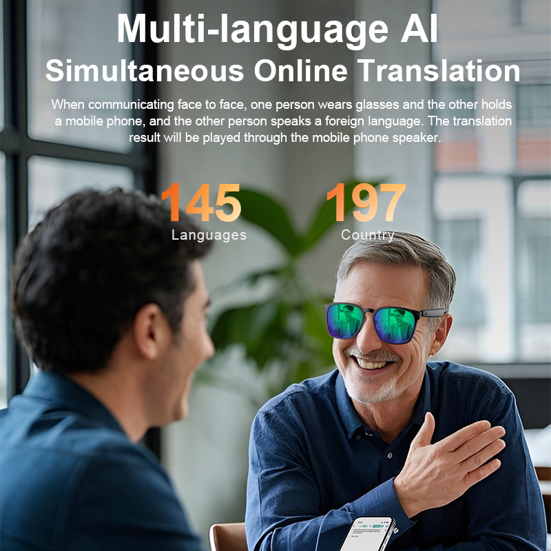 AI akıllı bluetooth gözlükler  - Audio Music Videos incelemesi ve fiyatı