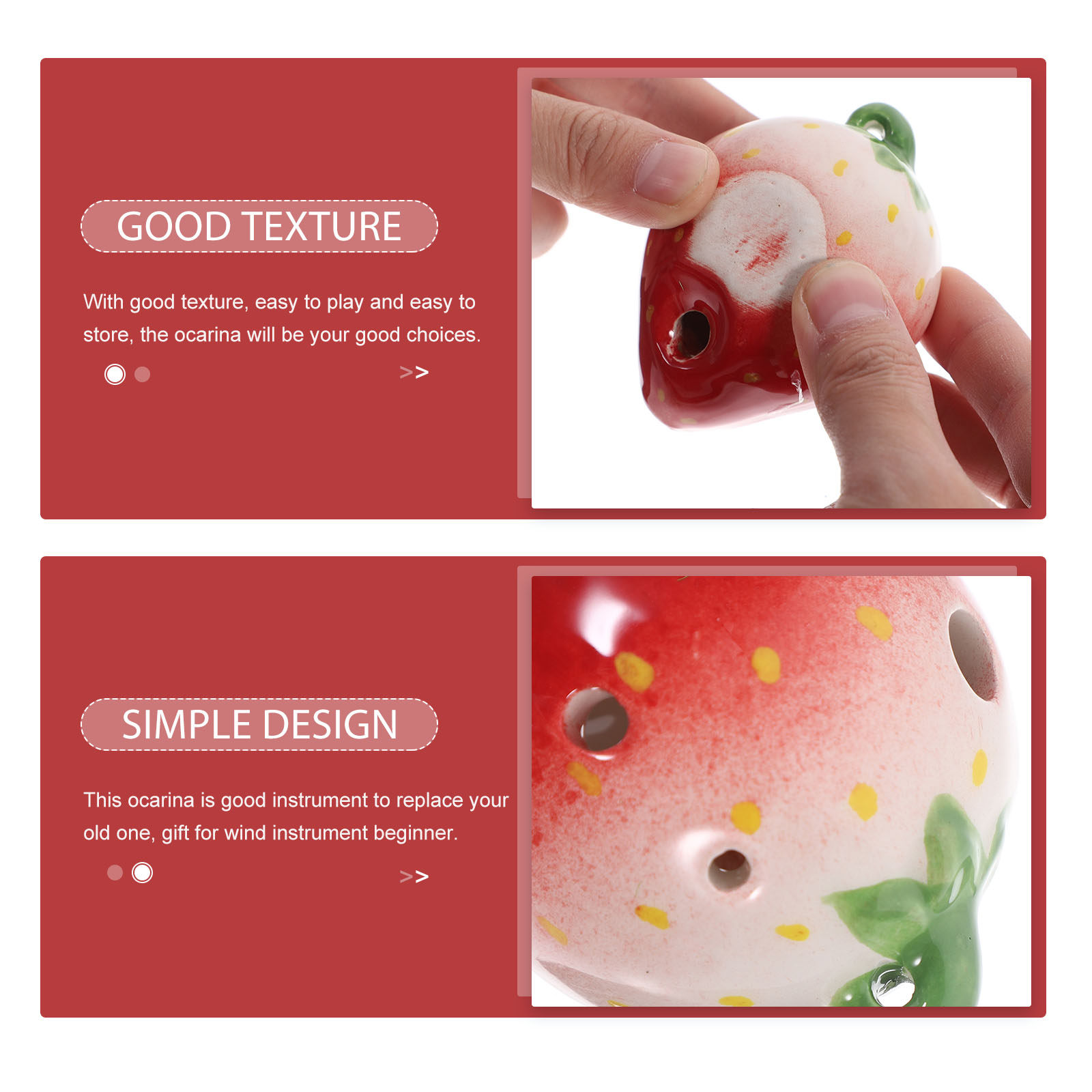 Çilek Şeklinde 6 Delikli Seram - Ocarina Ceramic incelemesi ve fiyatı